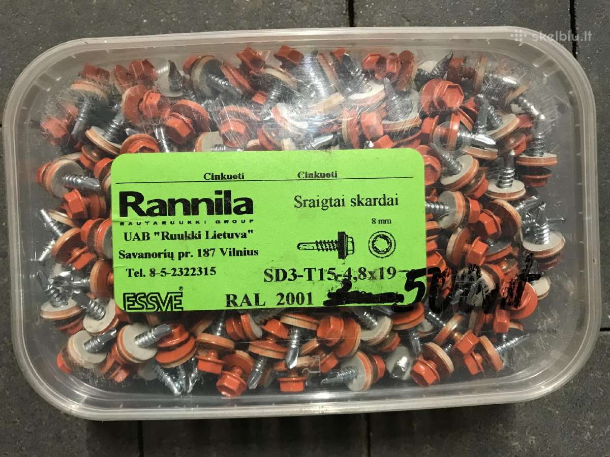 Stoginis savisriegis į metalą Ral 9007 ir Ral2001