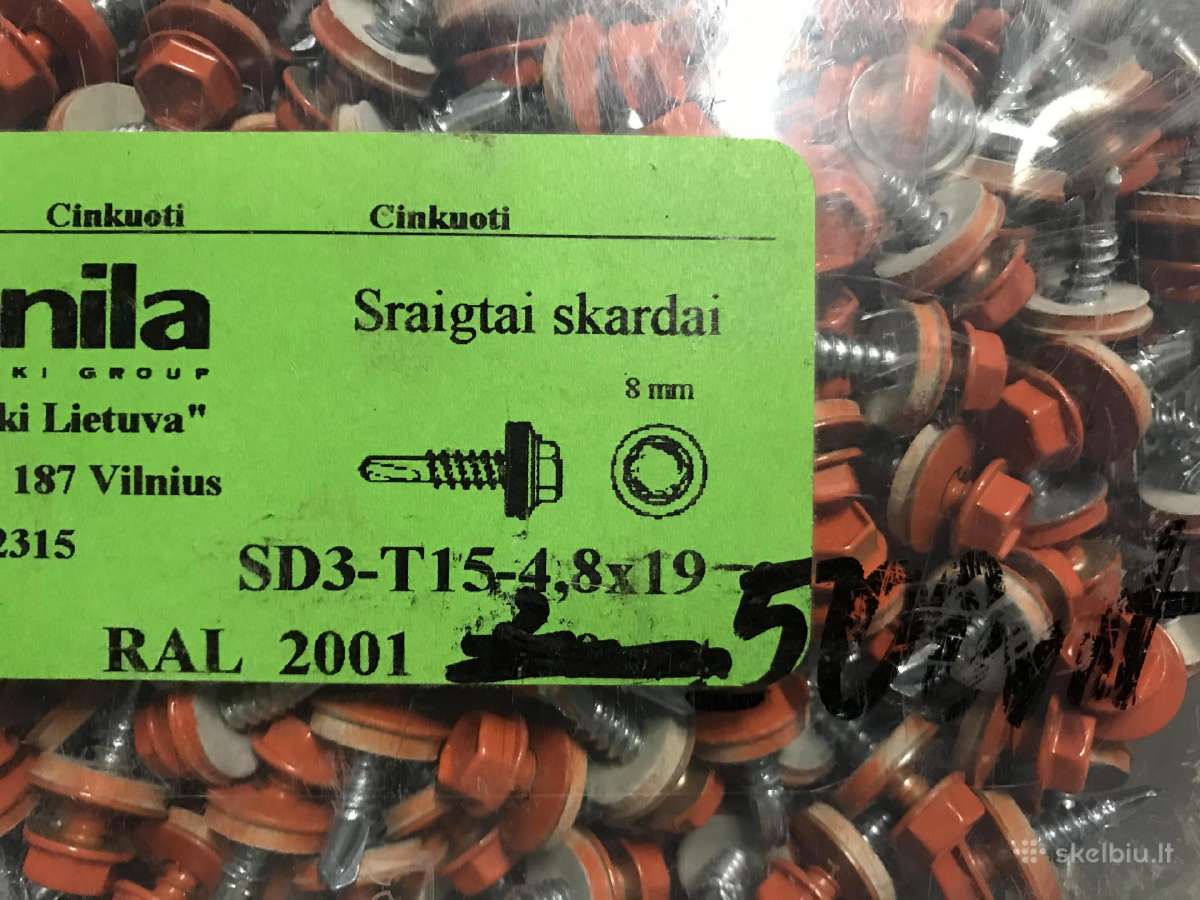 Stoginis savisriegis į metalą Ral 9007 ir Ral2001 - nuotraukos Nr. 2