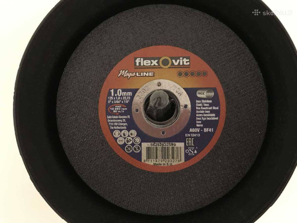 Metalo pjovimo diskai Flexovit ir Andre 125x1,0 mm - nuotraukos Nr. 2