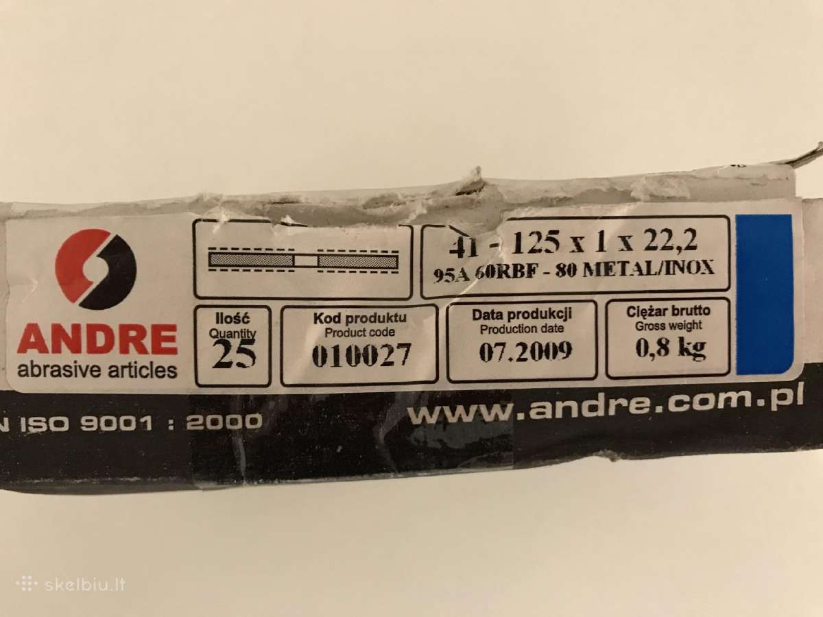Metalo pjovimo diskai Flexovit ir Andre 125x1,0 mm - nuotraukos Nr. 4