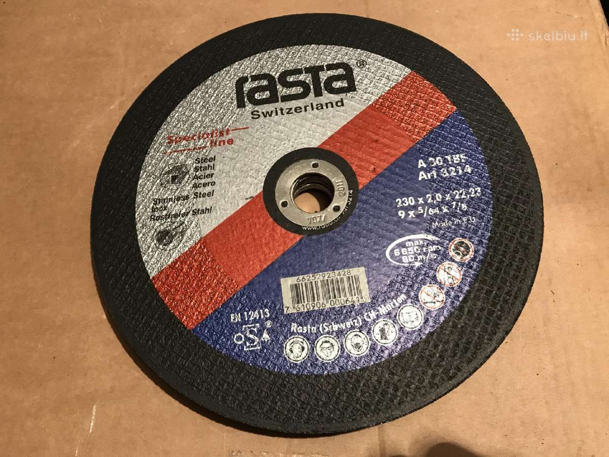 Metalo pjovimo diskas Rasta 230x2 mm