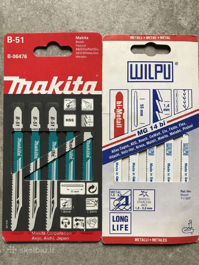 Pjūkleliai siaurapjūkliui metalui