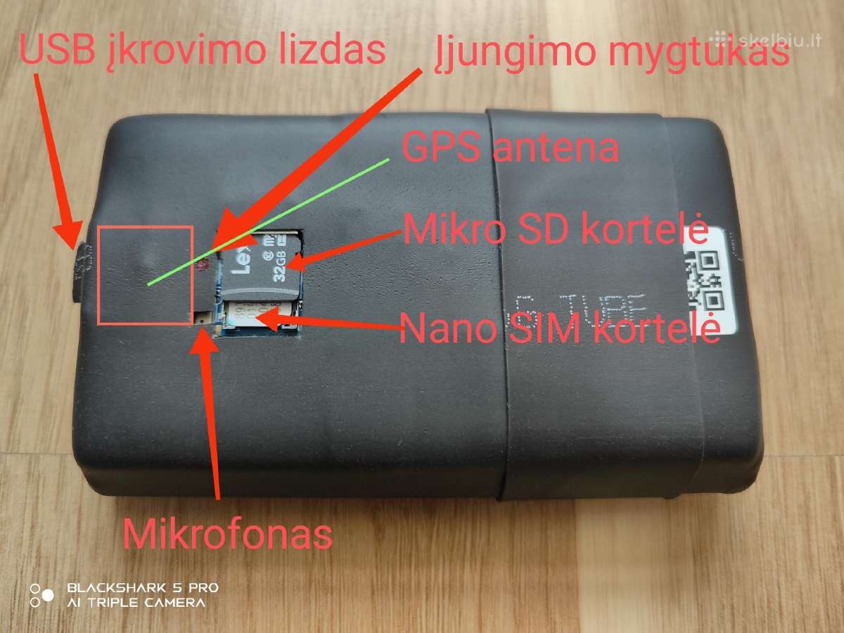 Gsm blakė ilgo veikimo (100 parų) įrašanti balsą - nuotraukos Nr. 5