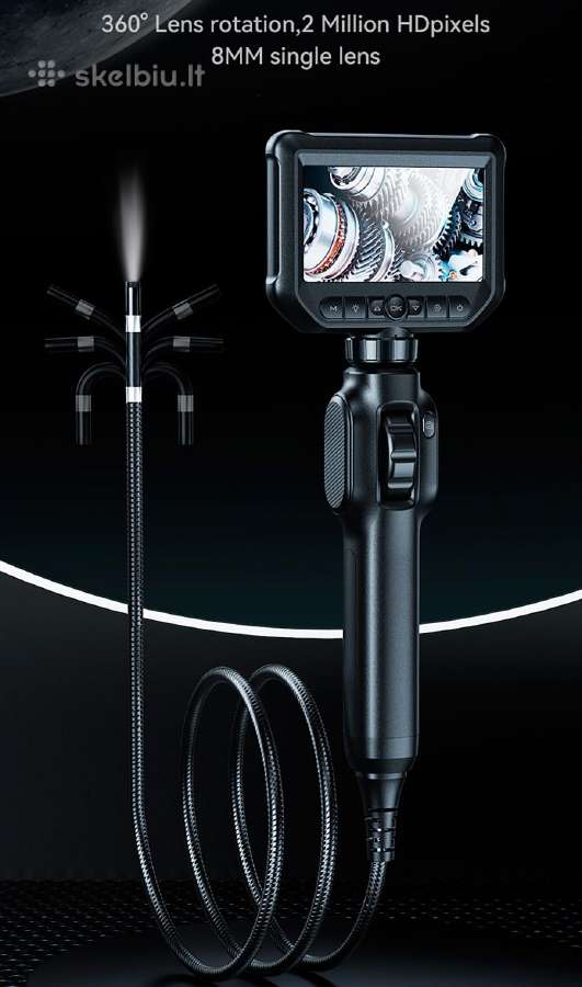 Endoskopines kameros Reguliuojama 3m 8mm su LCD - nuotraukos Nr. 6