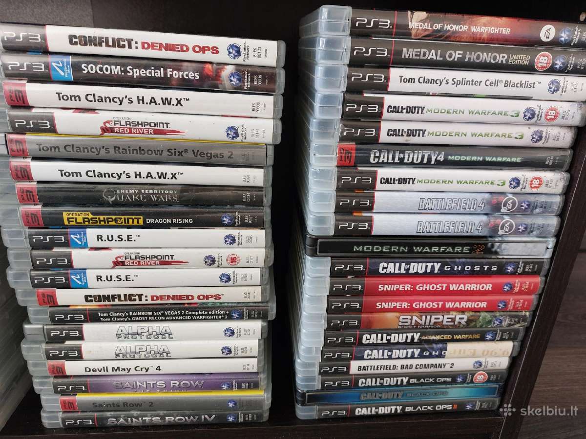 PS3 zaidimai,konsolės,priedai. - nuotraukos Nr. 12