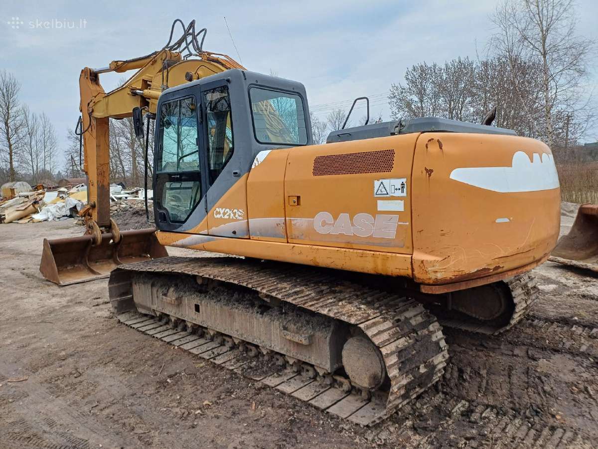 Vikšrinio ekskavatoriaus nuoma, Case Cx210b. 24,5t - nuotraukos Nr. 6