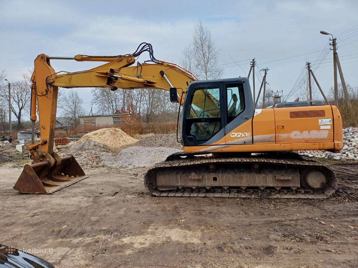 Vikšrinio ekskavatoriaus nuoma, Case Cx210b. 24,5t - nuotraukos Nr. 7