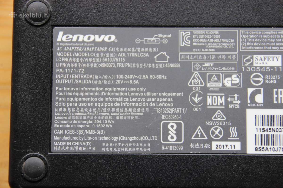 Lenovo Legion 135w, 230w, 300w, 330w pakrovėjai - nuotraukos Nr. 8
