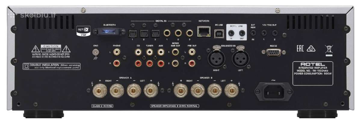 Rotel Ra-1592 Mk2 Mk II 2x200w(8)tonų reguliavimas - nuotraukos Nr. 3