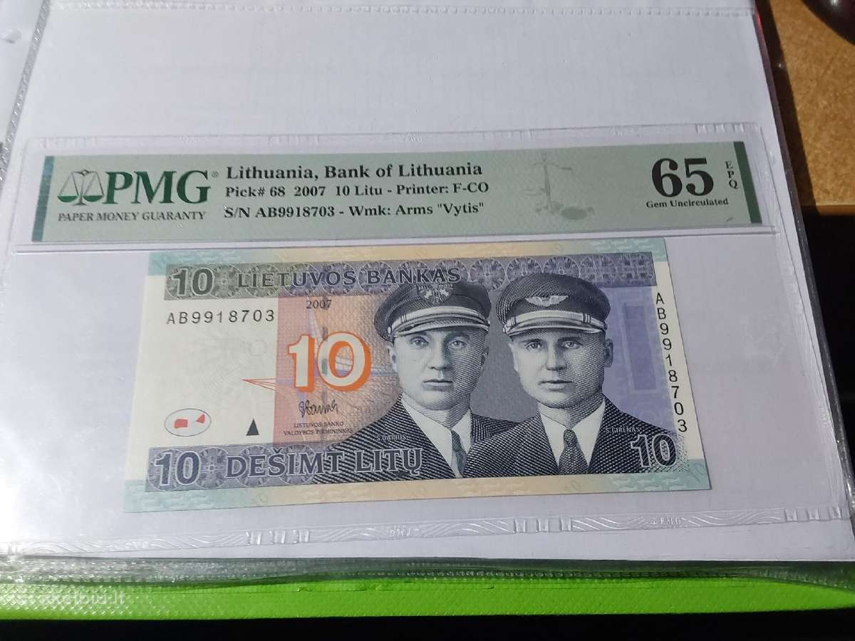 Parduodu litus 10 ir 20 ir 100 litu - nuotraukos Nr. 3