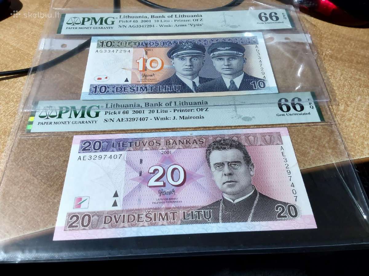 Parduodu litus 10 ir 20 ir 100 litu - nuotraukos Nr. 4
