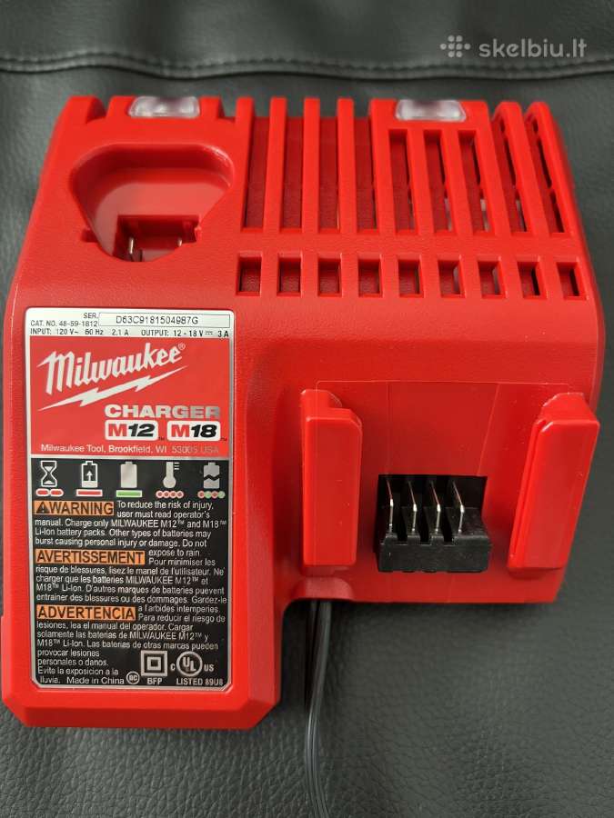 Įkroviklis Milwaukee M12-18 Fc, 12-18 V - nuotraukos Nr. 2
