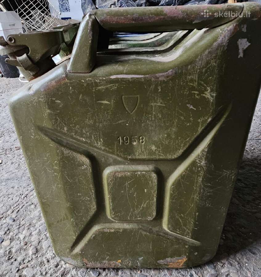 Kanistra 20ltr.danijos kariuomenės 1958m.