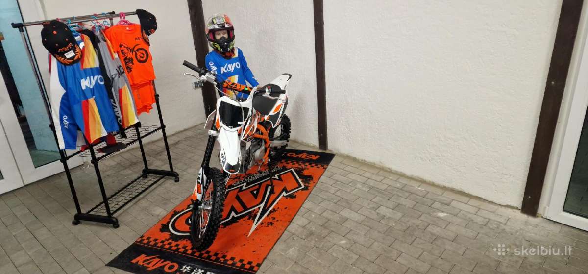Vaikiškas krosinis motociklas Kayo Tt125 - nuotraukos Nr. 3