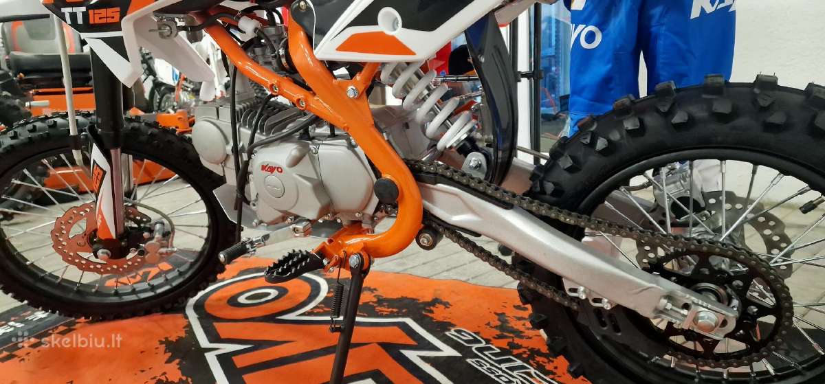 Vaikiškas krosinis motociklas Kayo Tt125 - nuotraukos Nr. 6