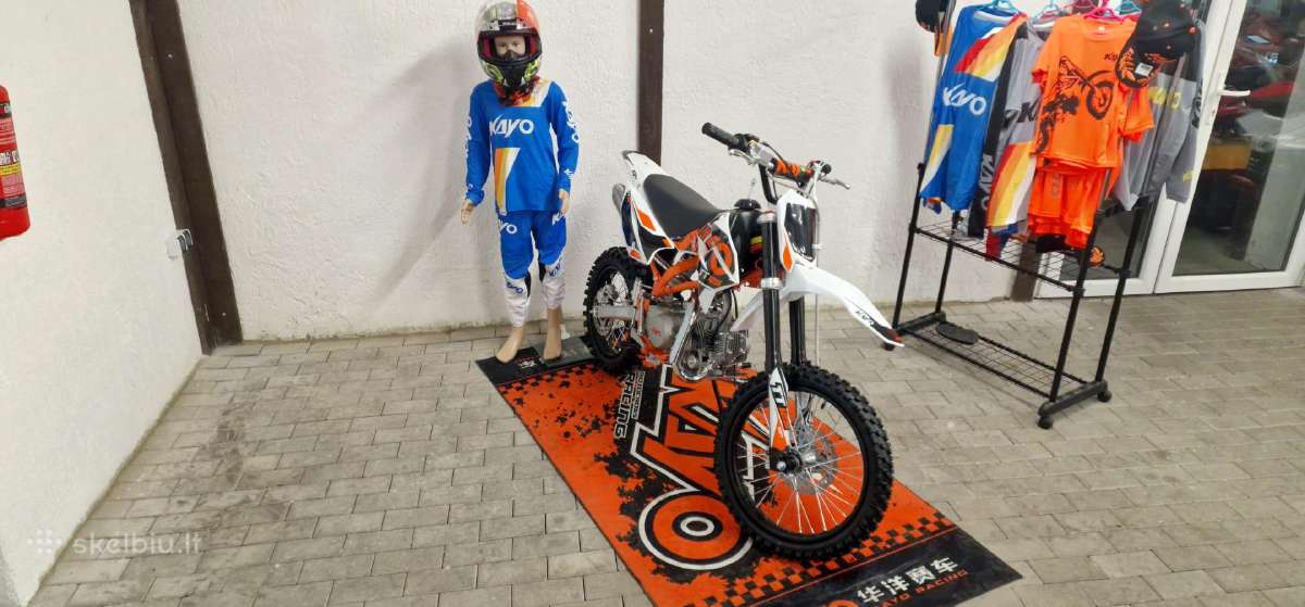 Vaikiškas krosinis motociklas Kayo Tt125