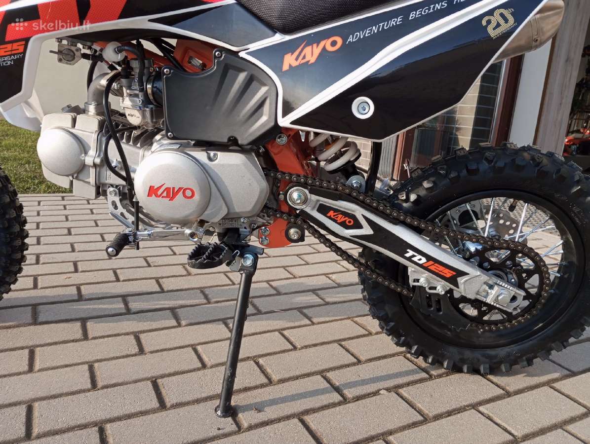 Vaikiškas krosinis motociklas Kayo Td125 - nuotraukos Nr. 9