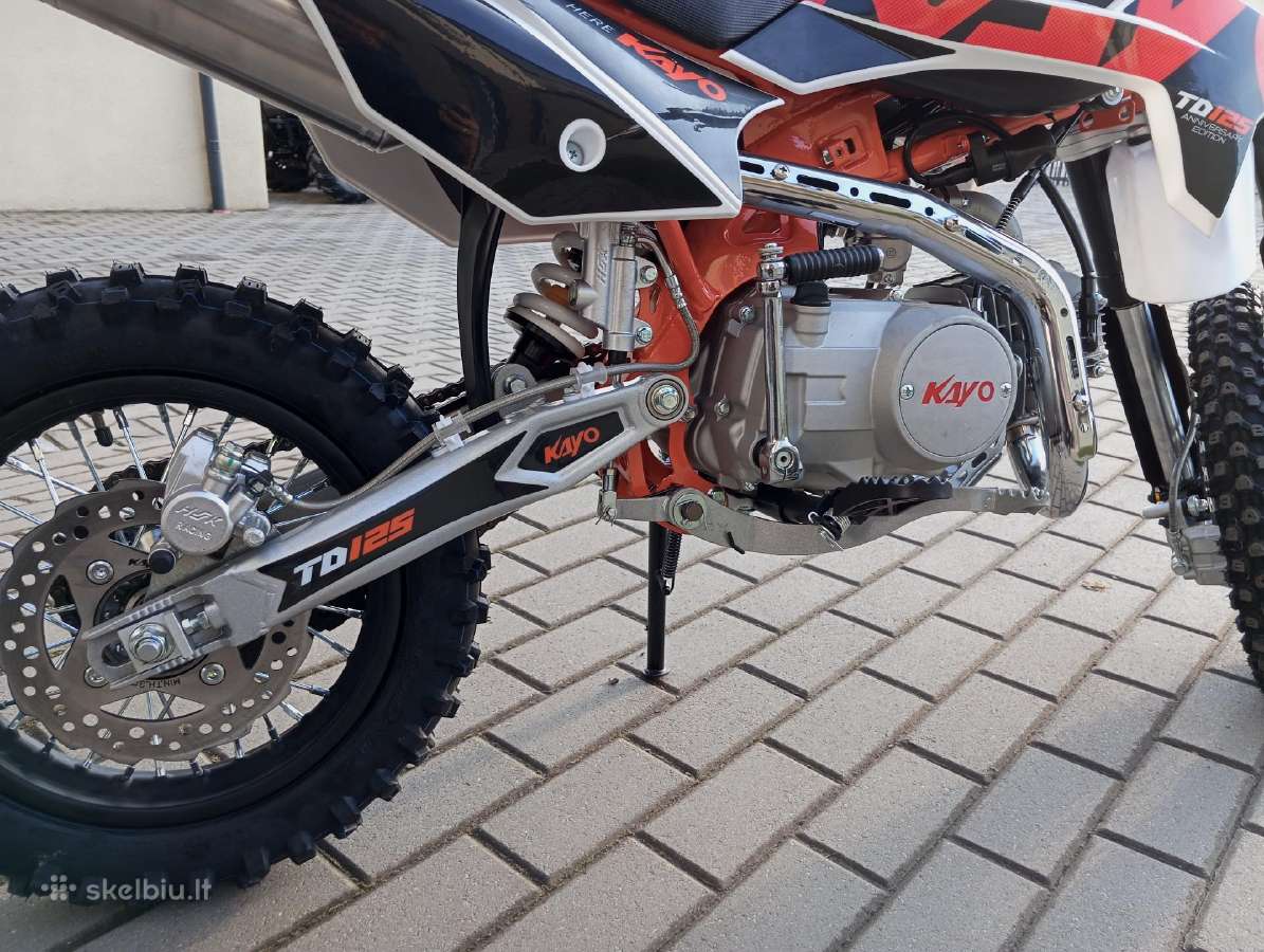Vaikiškas krosinis motociklas Kayo Td125 - nuotraukos Nr. 10