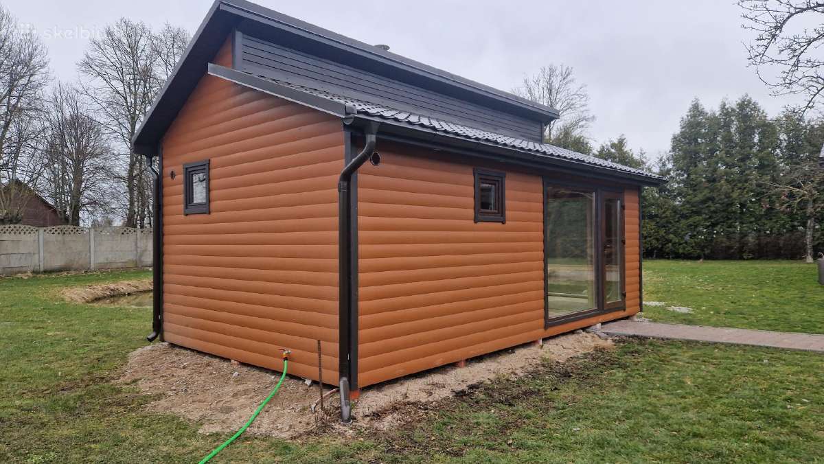 Pilnai įrengta apšiltinta karkasinė pirtis su dušu - nuotraukos Nr. 9