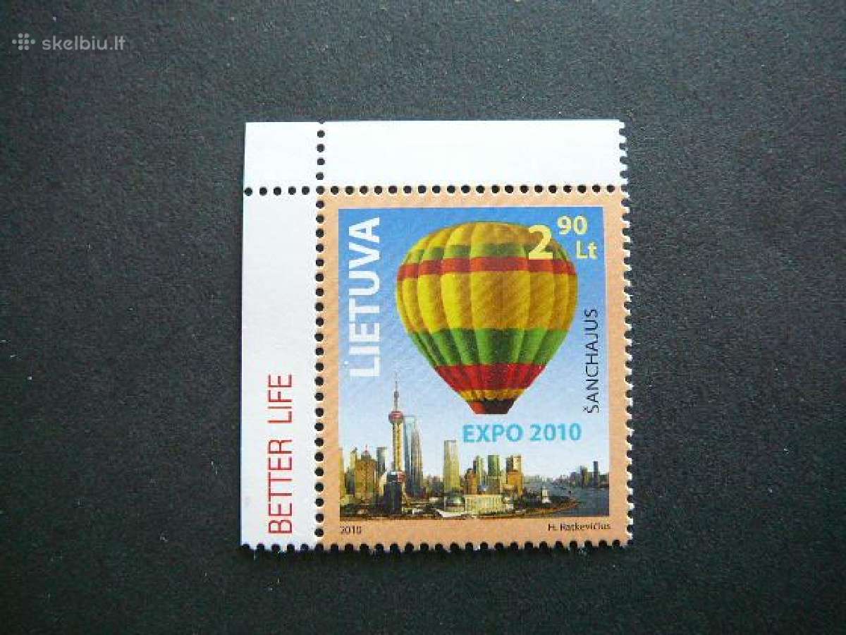 Lietuva 2010 Oro balionai Expo svarus lit1036k