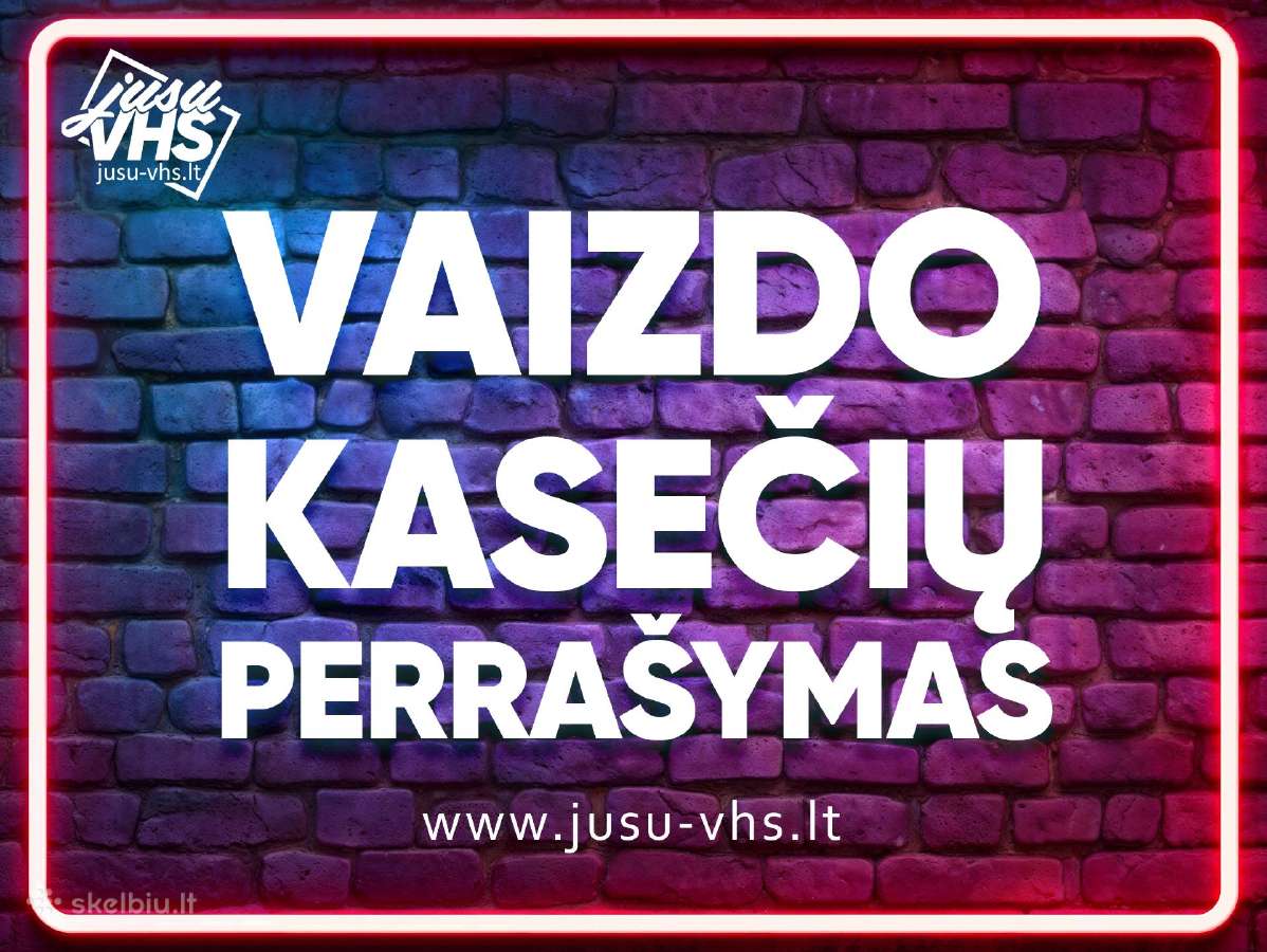 Profesionalus vaizdo kasečių perrašymas - Tik 4eur