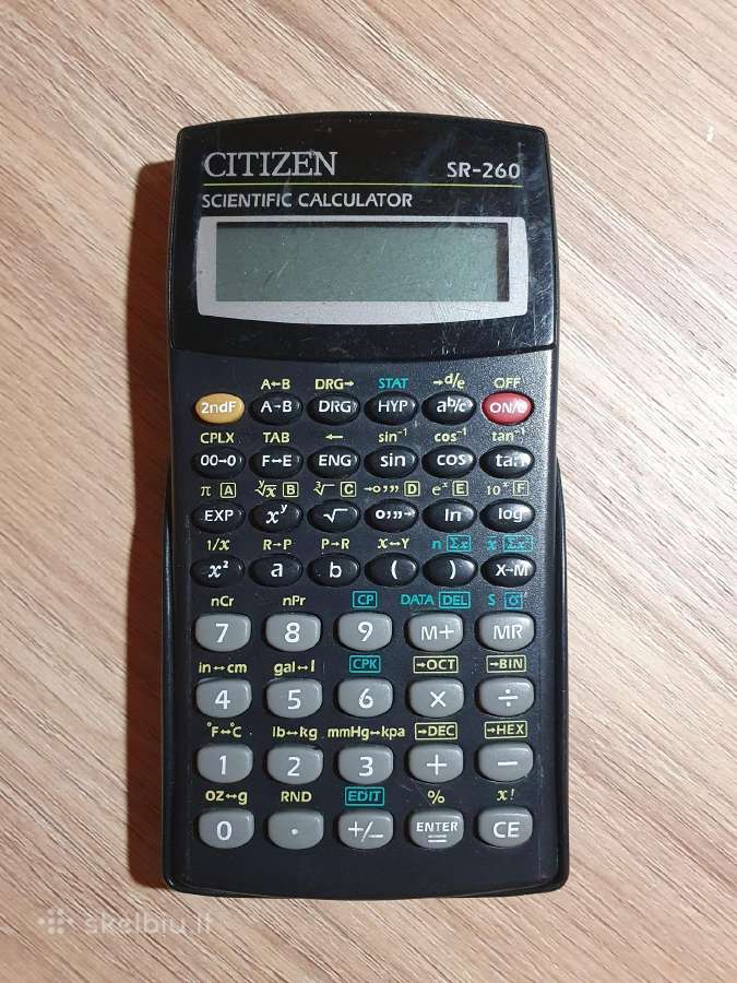 Mokslinis skaičiuotuvas Citizen sr260