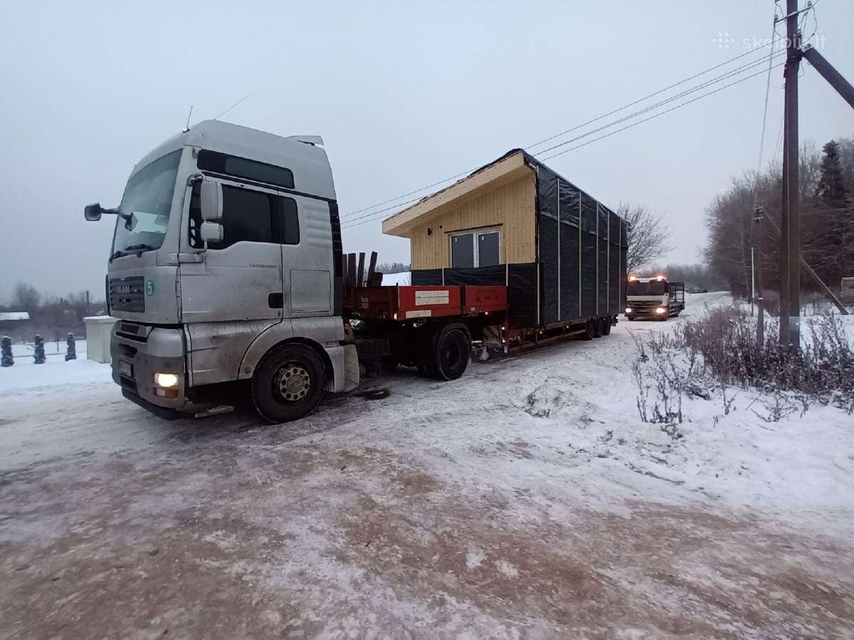 Modulinių namų transportavimas, namų tranaportavim - nuotraukos Nr. 6