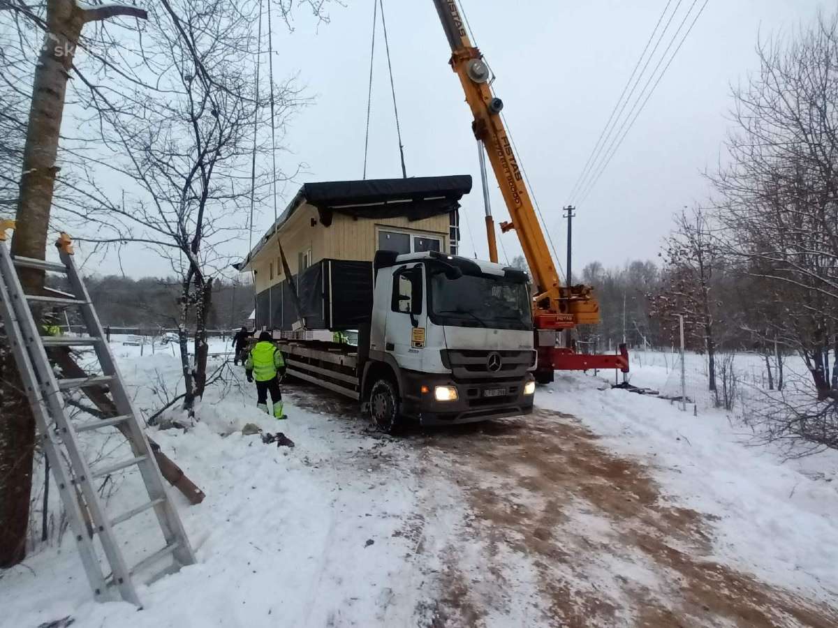 Modulinių namų transportavimas, namų tranaportavim - nuotraukos Nr. 7