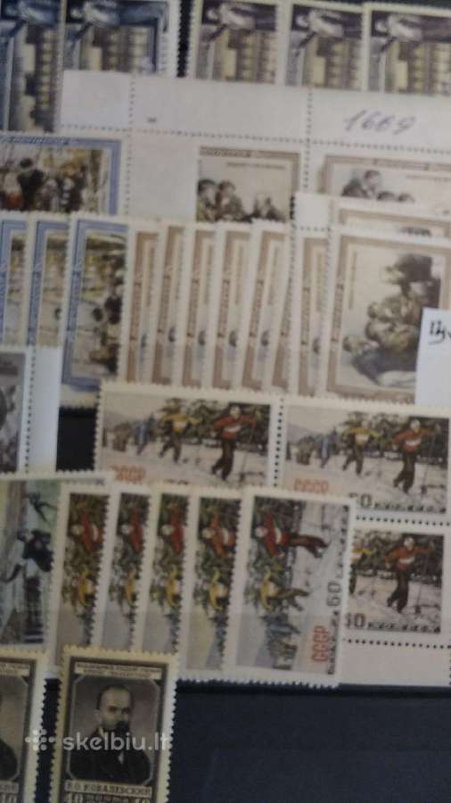 Pašto ženklai sovietų 1940-1992 be lipdziu - nuotraukos Nr. 4