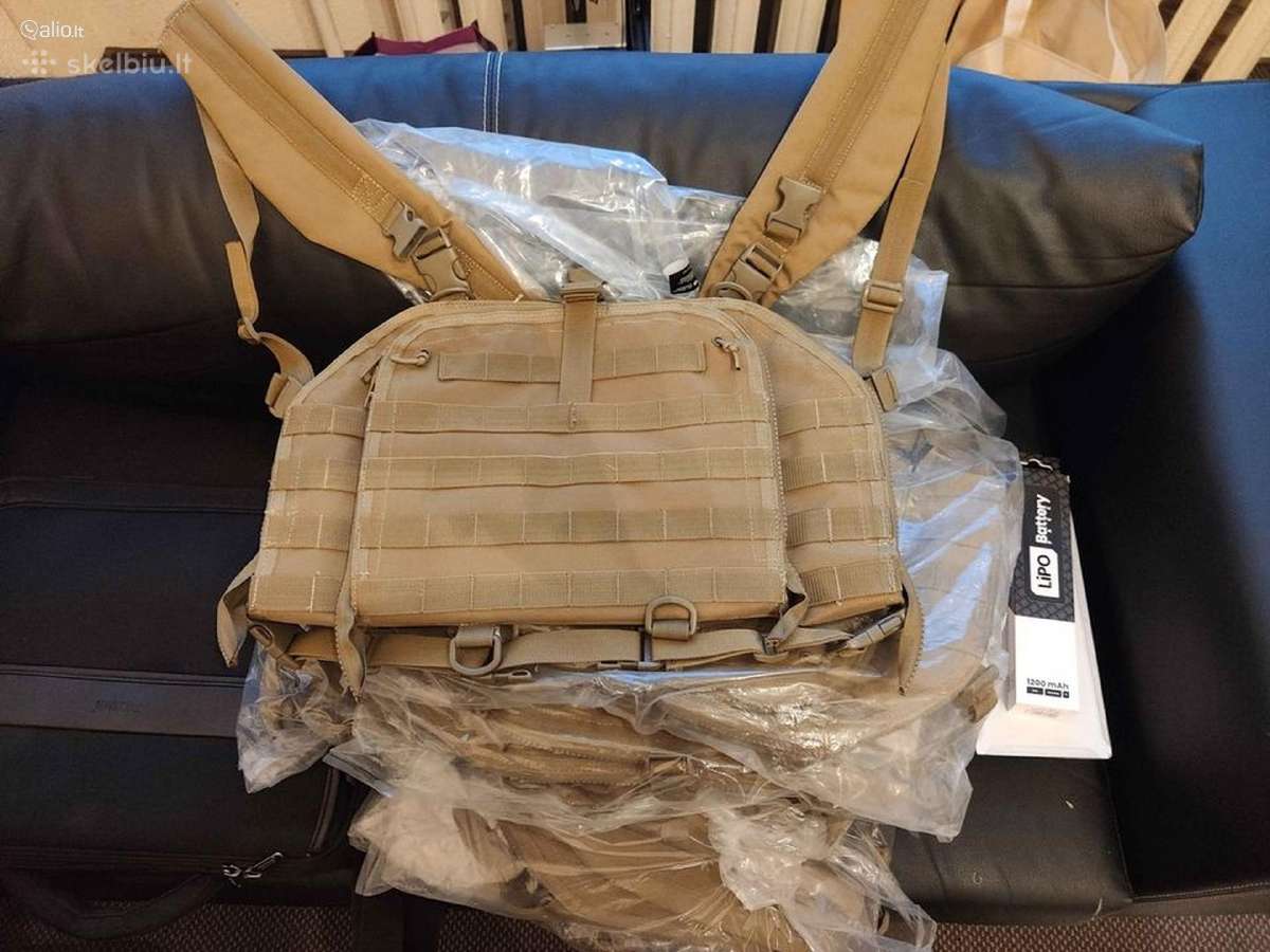 Airsoft ginklai, chest rig, baterijos, nuoma - nuotraukos Nr. 6