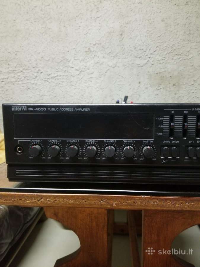 Stprintuvas Inter Mpa-4000 Public Addres Amplifer