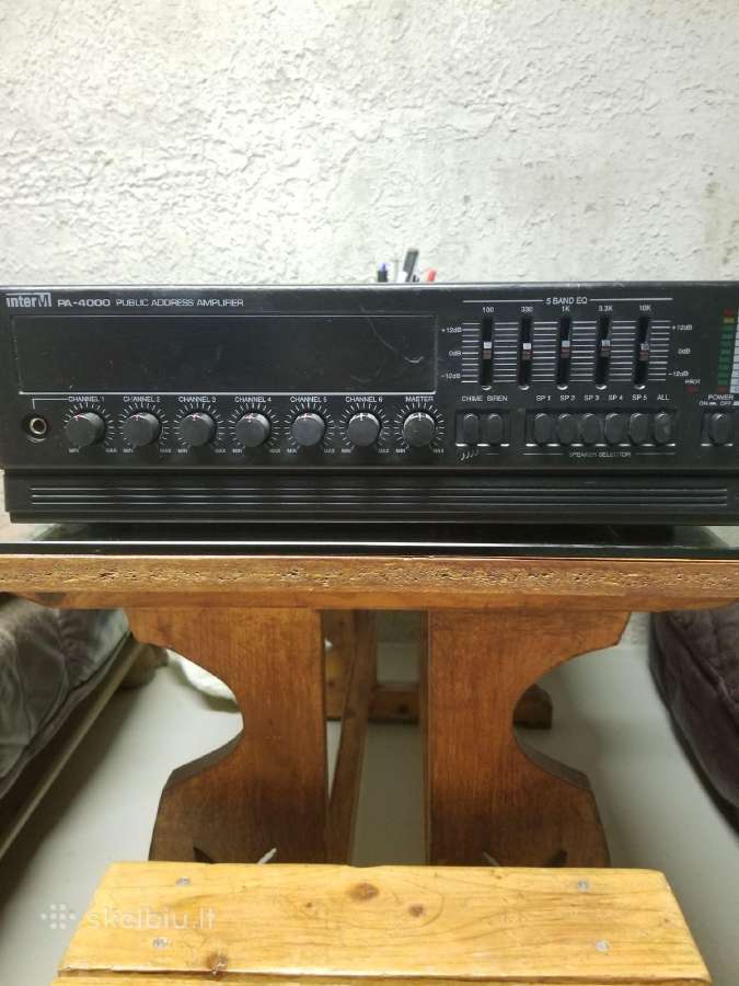 Stprintuvas Inter Mpa-4000 Public Addres Amplifer - nuotraukos Nr. 3