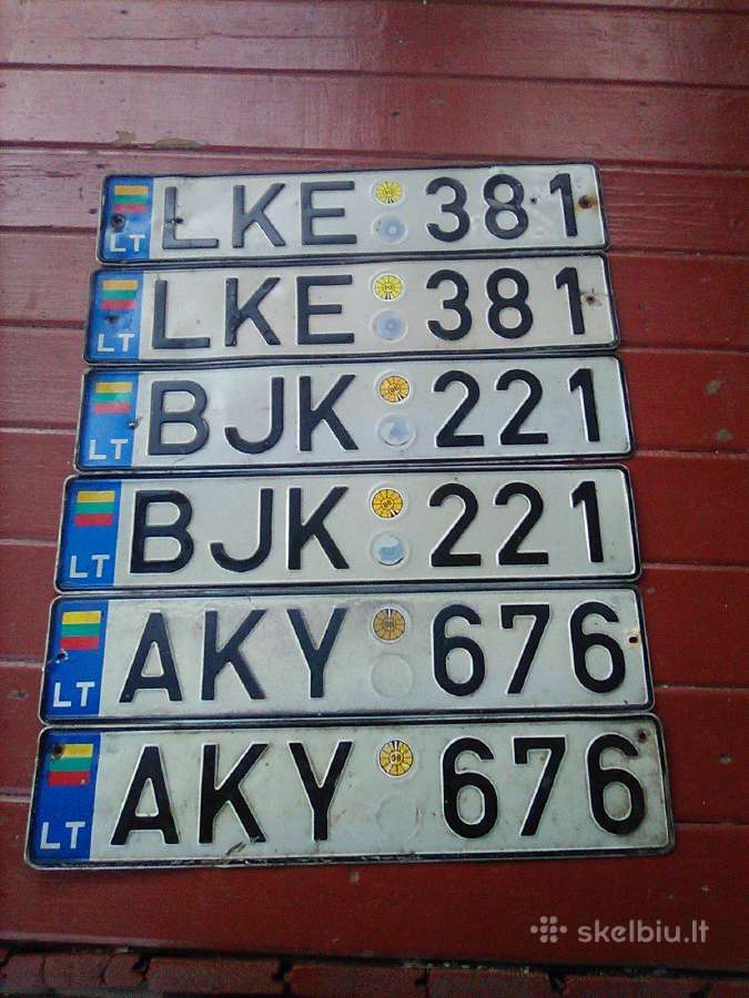 Valstybiniai numeriai neregistruojami