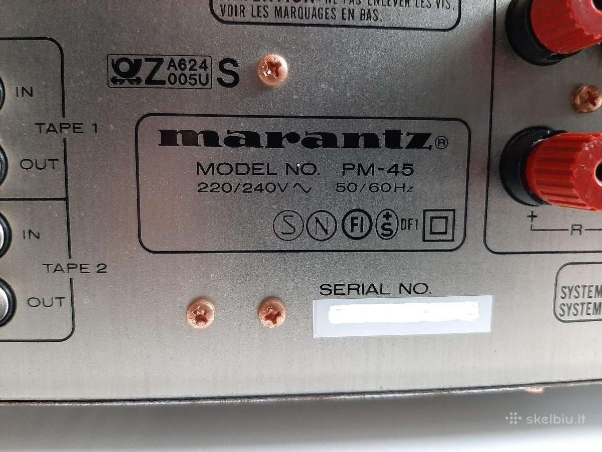 Marantz Pm-45 stiprintuvas - nuotraukos Nr. 14