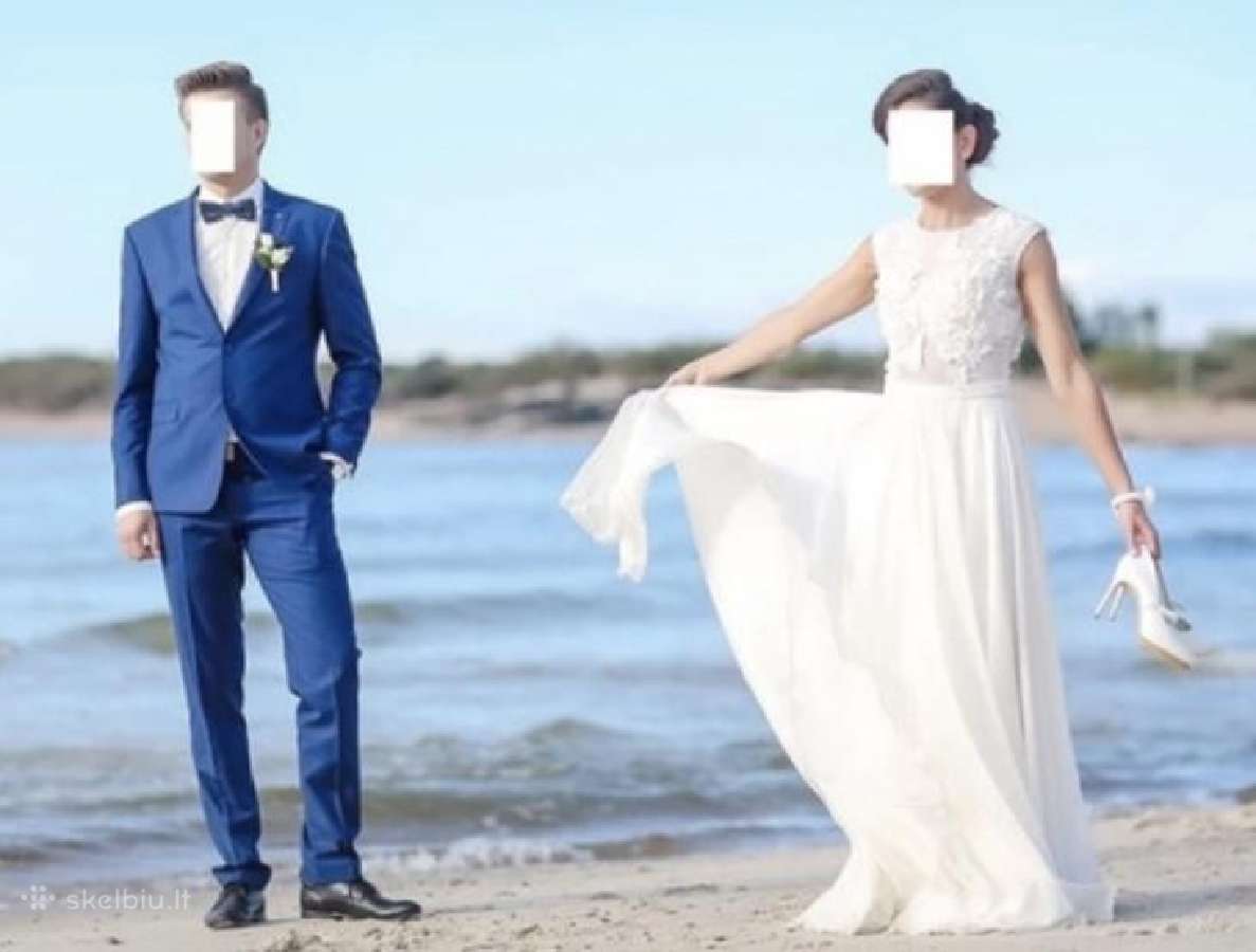 Elegantiška vestuvinė suknelė - nuotraukos Nr. 4