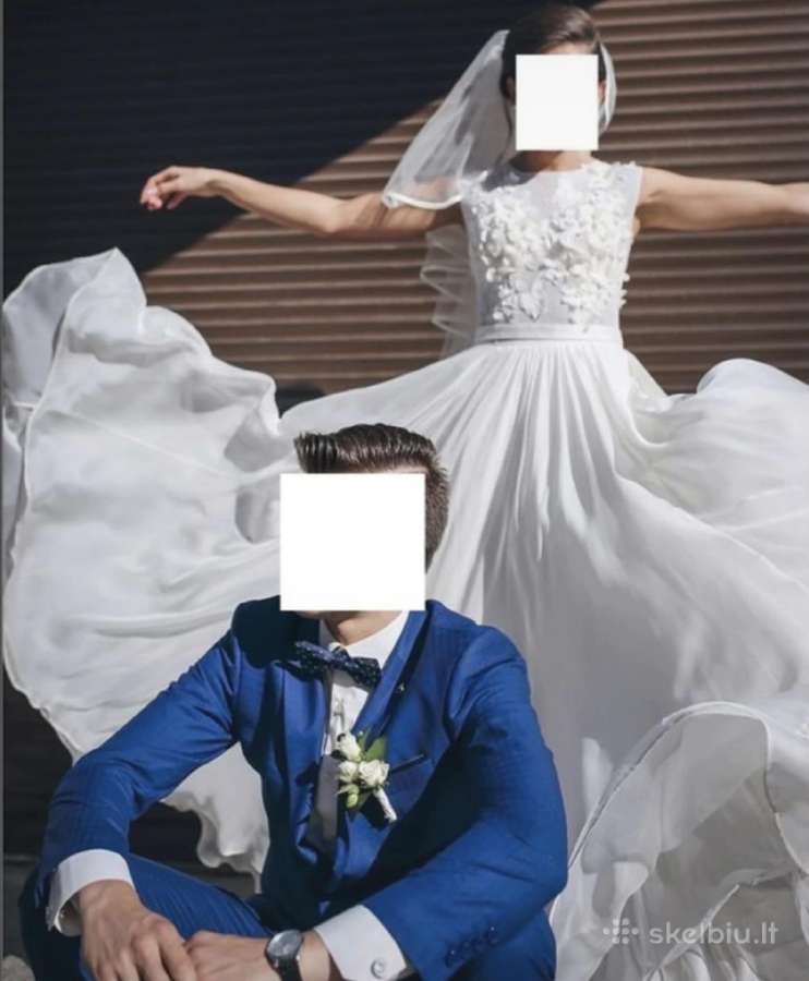 Elegantiška vestuvinė suknelė - nuotraukos Nr. 7
