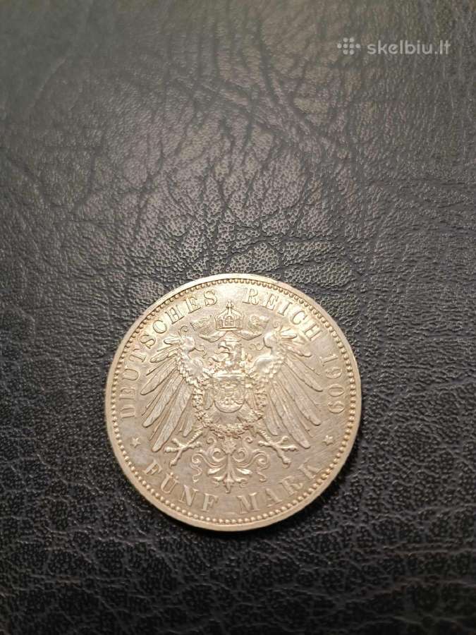 5 Markės Leipcigo universiteto metines 1909m.