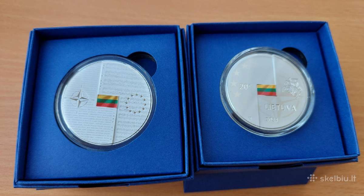 2024m.20€ Lietuva Nato ir Es narė(sidabras)