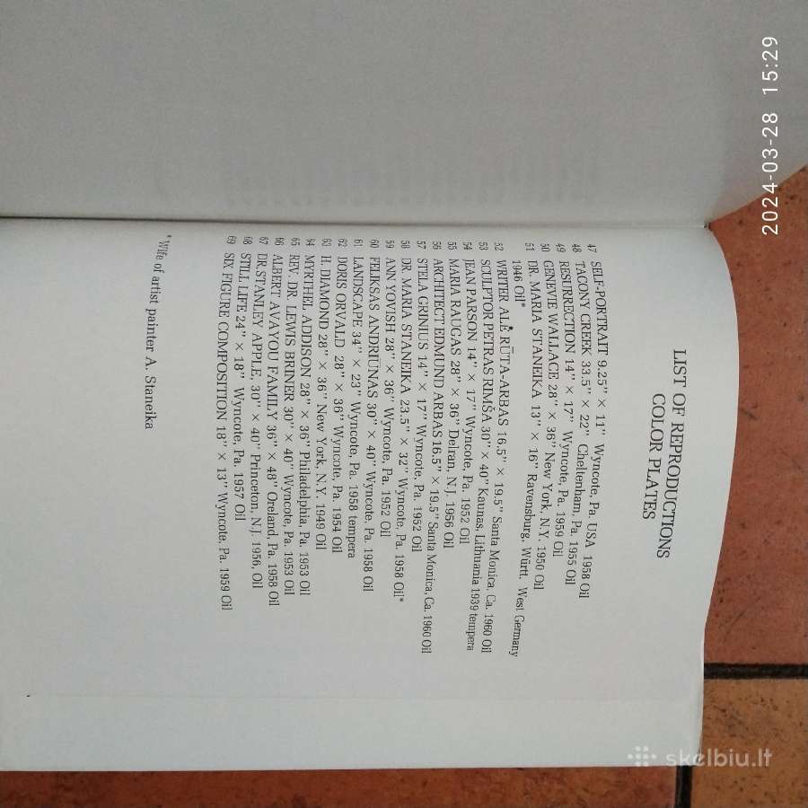 A. Staneikos meno albumas. JAV, Philadelphia 1987m - nuotraukos Nr. 17