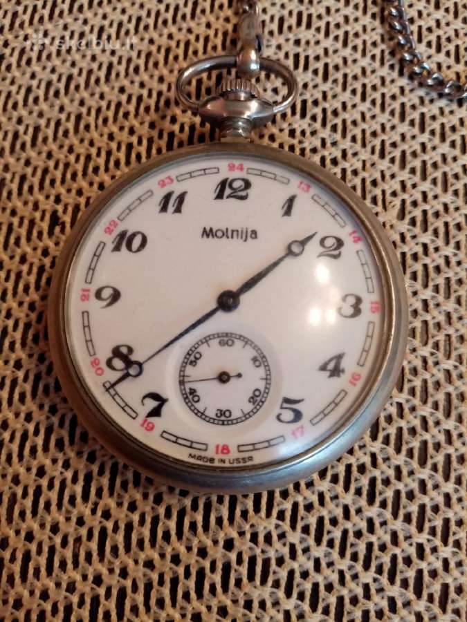 CcCCCP Laikrodis Kišeninis Mechaninis Molnija . Na - nuotraukos Nr. 2