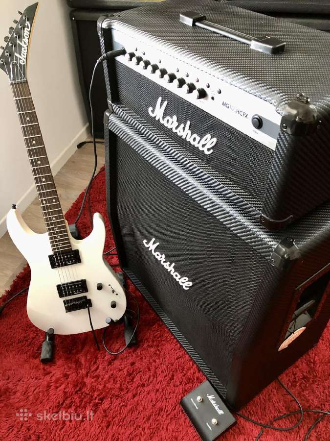 Parduodu komplektą gitarai Marshall.