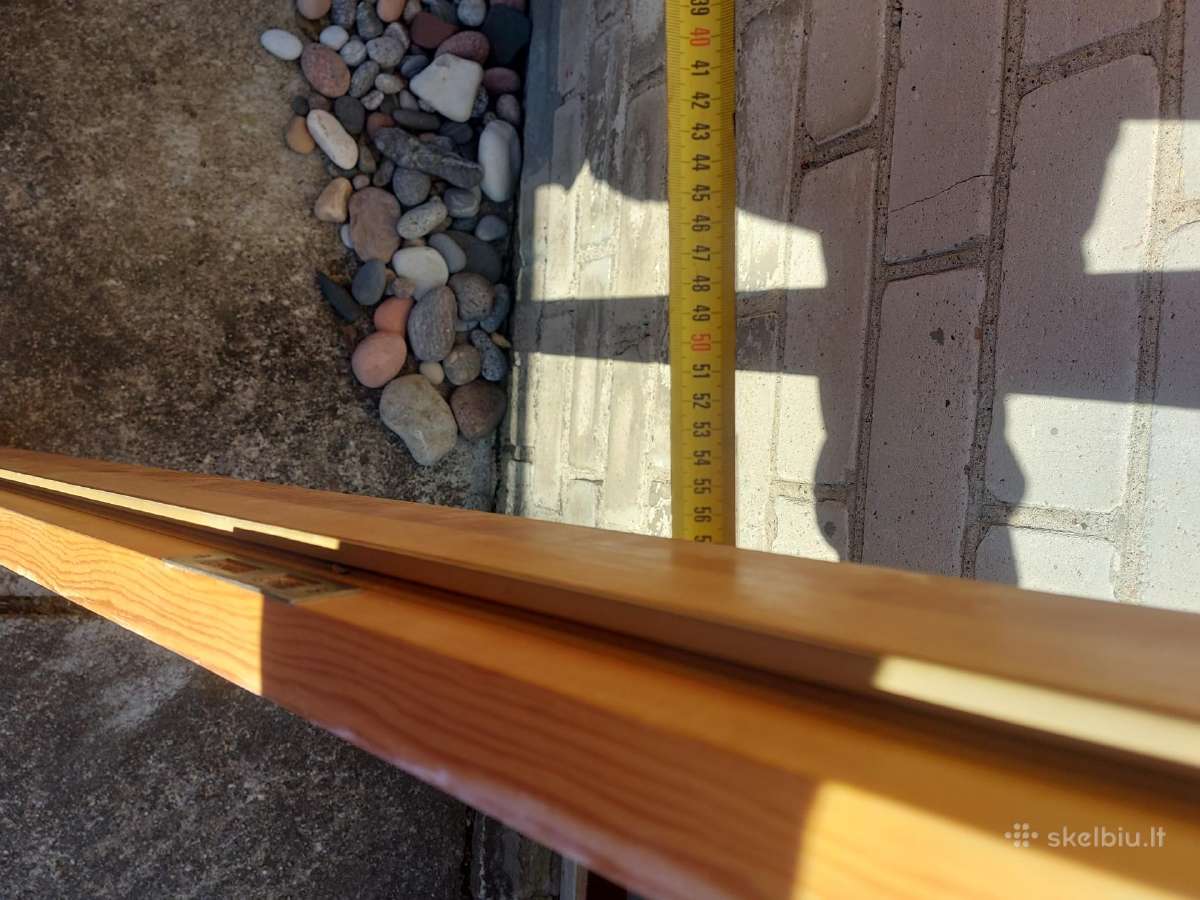 Medines durys iš pušies aukštis 208cm plotis 57cm - nuotraukos Nr. 2