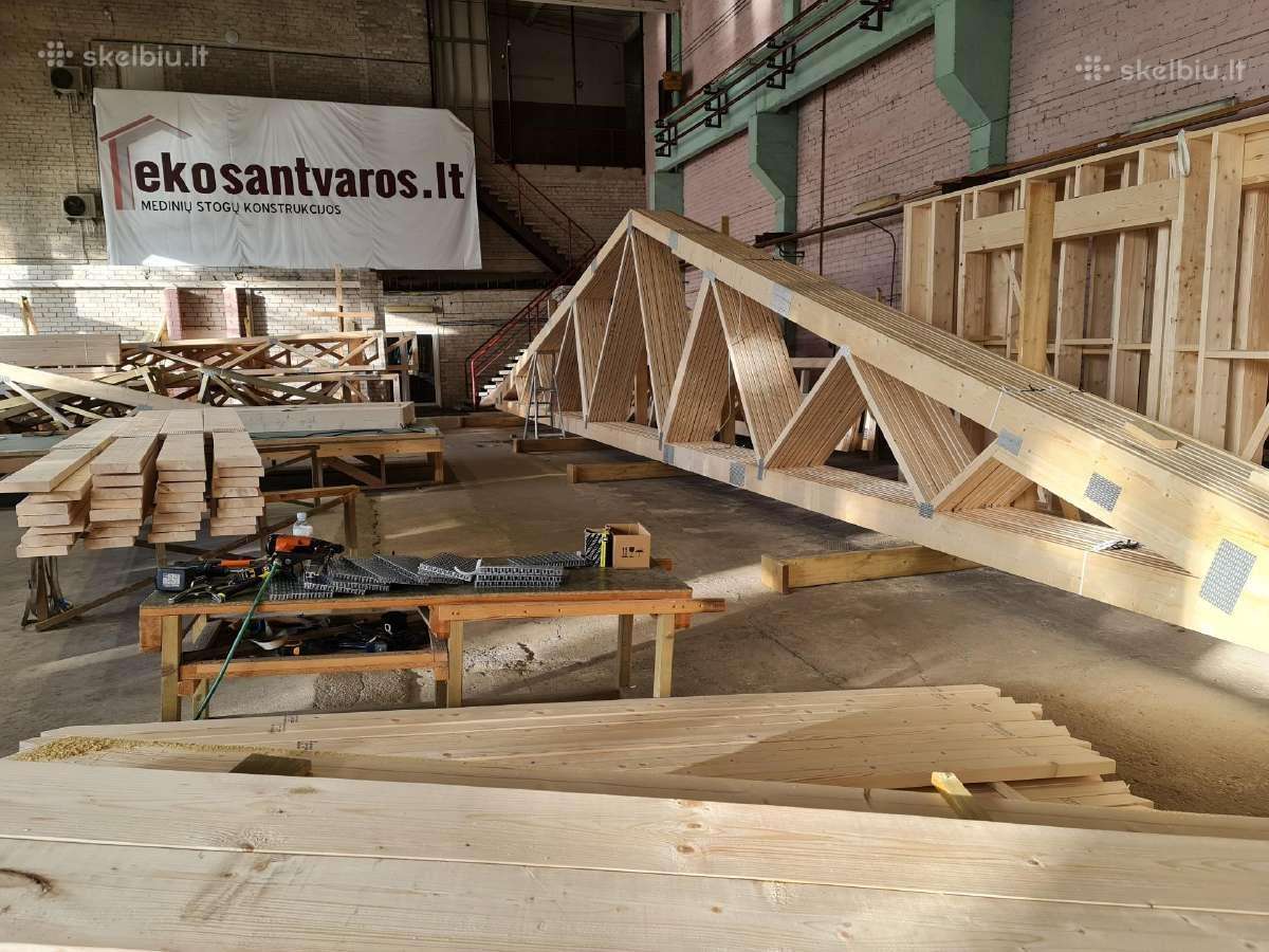 80m2 Garažas 2850 Eur + PVM. Supjautas Karkasas - nuotraukos Nr. 8