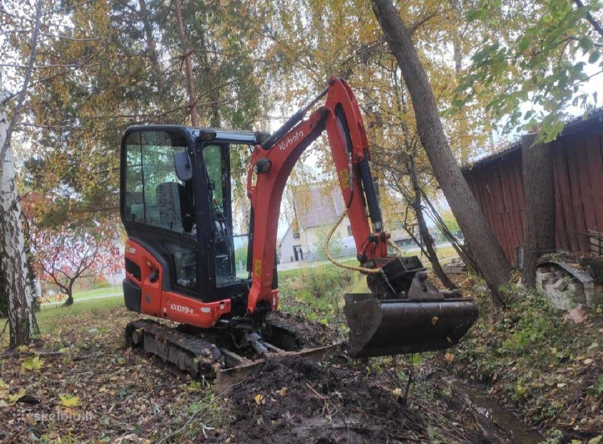 Mini ekskavatoriaus ir Bobcat darbai - nuotraukos Nr. 8