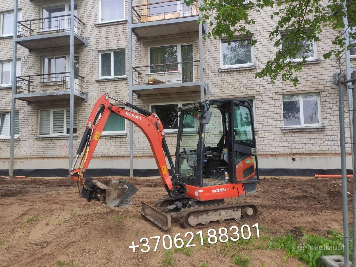 Mini ekskavatoriaus ir Bobcat darbai - nuotraukos Nr. 3