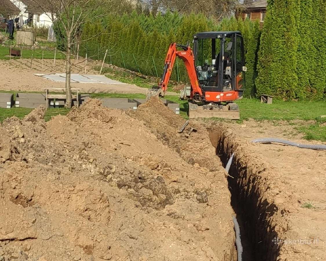 Mini ekskavatoriaus ir Bobcat darbai - nuotraukos Nr. 10
