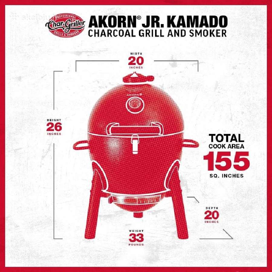 Kamado mini kepsninė grilis šašlykinė - nuotraukos Nr. 5