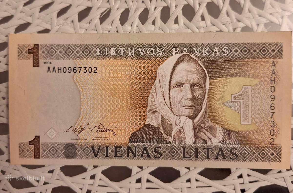 1 litas Žemaitė