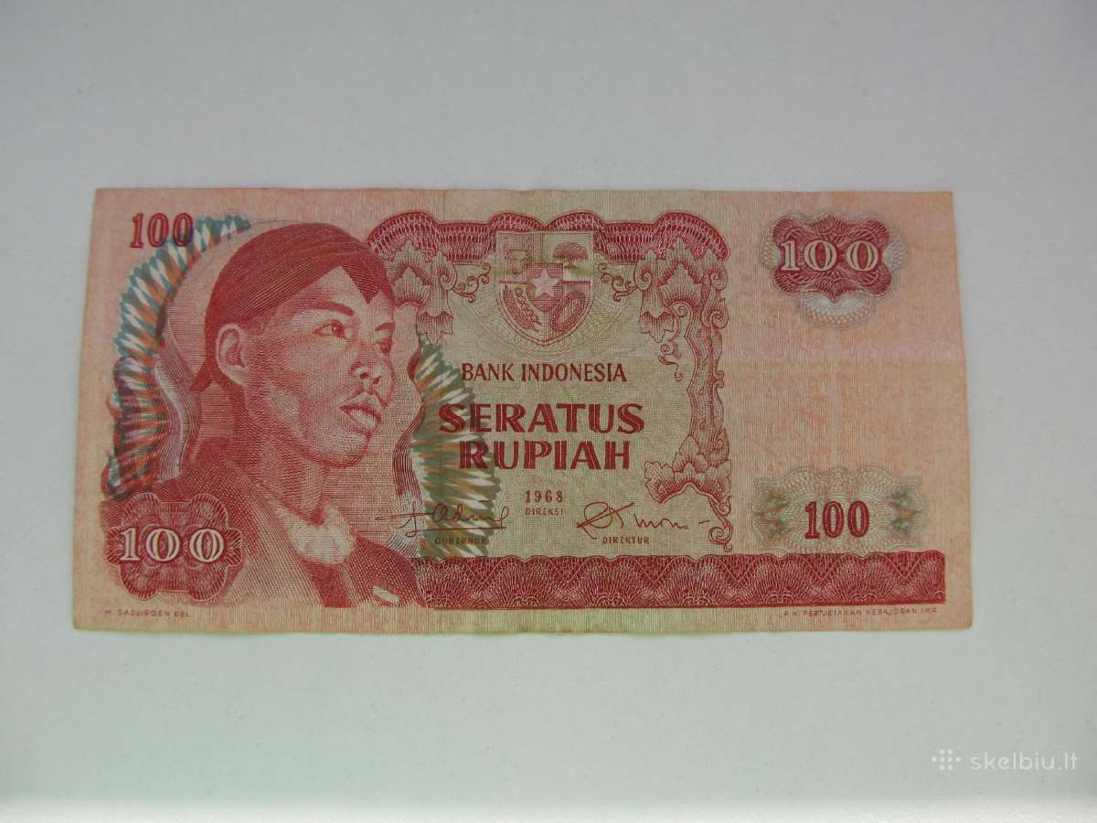 100 rupiju , Indonezija , 1968