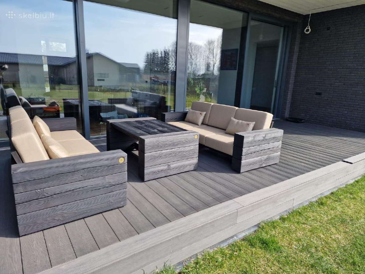 Medžio masyvo Timber terasos / lauko baldai - nuotraukos Nr. 13